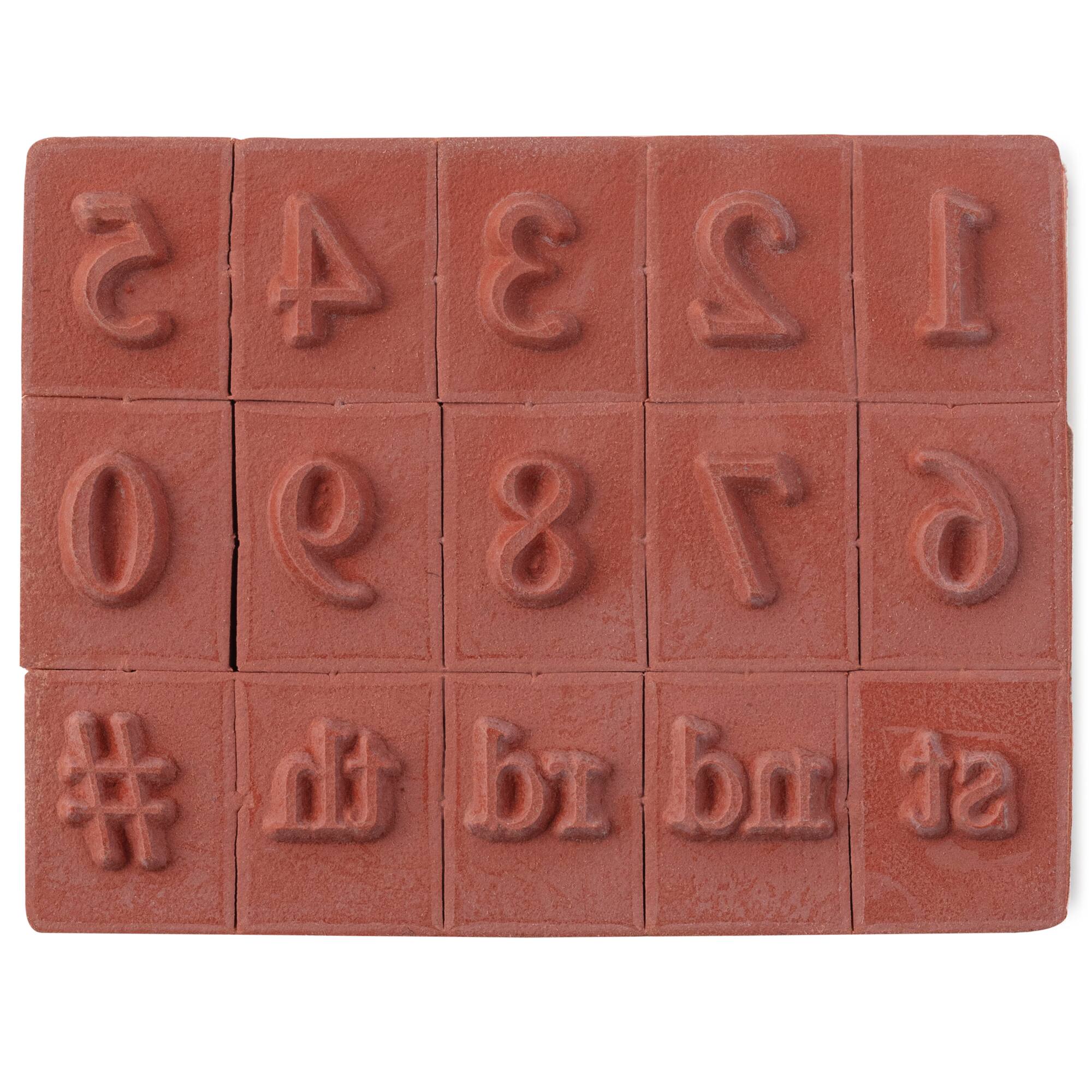 6 Pack: Numbers Wood Stamp Set by Recollections™